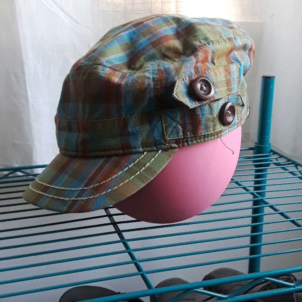 Colorful Cap with Strap Accents